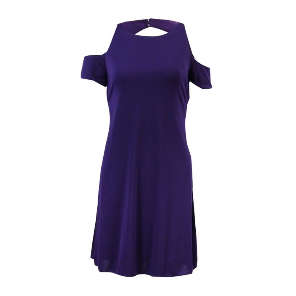 Lauren Ralph Lauren Women's Petite Cutout Jersey Dress - Grapevine